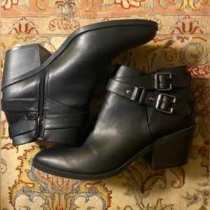 Black Ankle Heeled Guess Boots